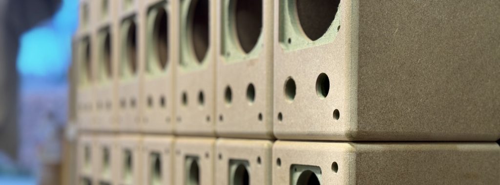 loudspeaker enclosures made from moisture resistant MDF